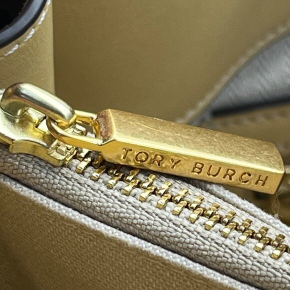 Tory Burch Women’s Brown Leather & Suede With Crossbody Strap Shoulder Tote - Picture 15 of 16